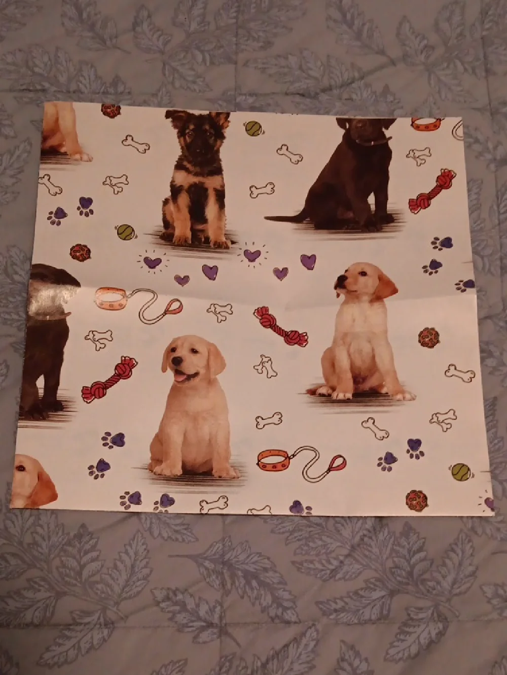 Dog Patterned Wrapping Paper 6 Pieces each measures 29' x 20'